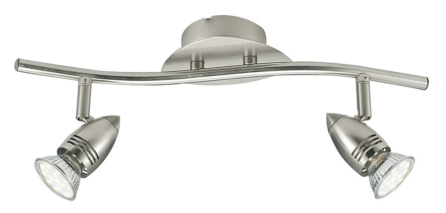 FAN SPOT-SUNNY-2 Spotové svítidlo SPOT LED SUNNY nikl 2xGU10 LED 5 W 400 LM 2700 K 37,8 x 9 x 16 cm - FANEUROPE
