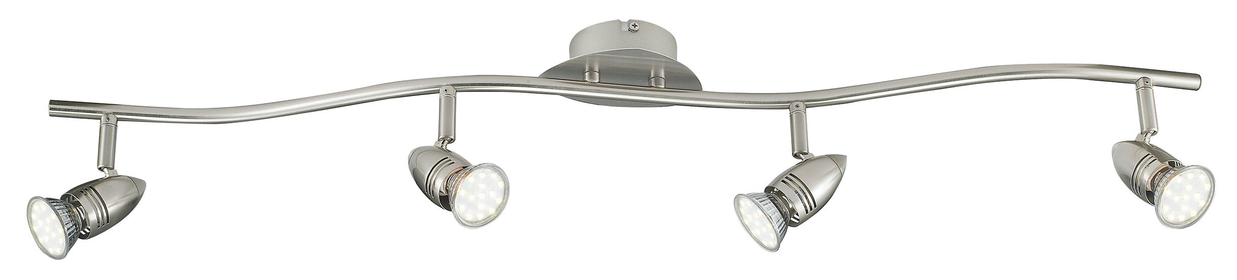 FAN SPOT-SUNNY-4 Spotové svítidlo SPOT LED SUNNY nikl 4xGU10 LED 5 W 400 LM 2700 K 94,1 x 11x 16 cm - FANEUROPE