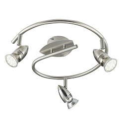 Obrázek pro produkt Spotové svítidlo SPOT LED SUNNY nikl 3xGU10 LED 5 W 400 LM 2700 K 42,87 x 13 x 16 cm - FANEUROPE