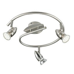Obrázek pro produkt Spotové svítidlo SPOT LED SUNNY nikl 3xGU10 LED 5 W 400 LM 2700 K 42,87 x 13 x 16 cm - FANEUROPE