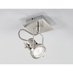 Obrázek pro produkt Spotové svítidlo SPOT LED TECHNO nikl 1xGU10 LED 5 W 400 LM 2700 K 11,6x10x17,9 cm - FANEUROPE
