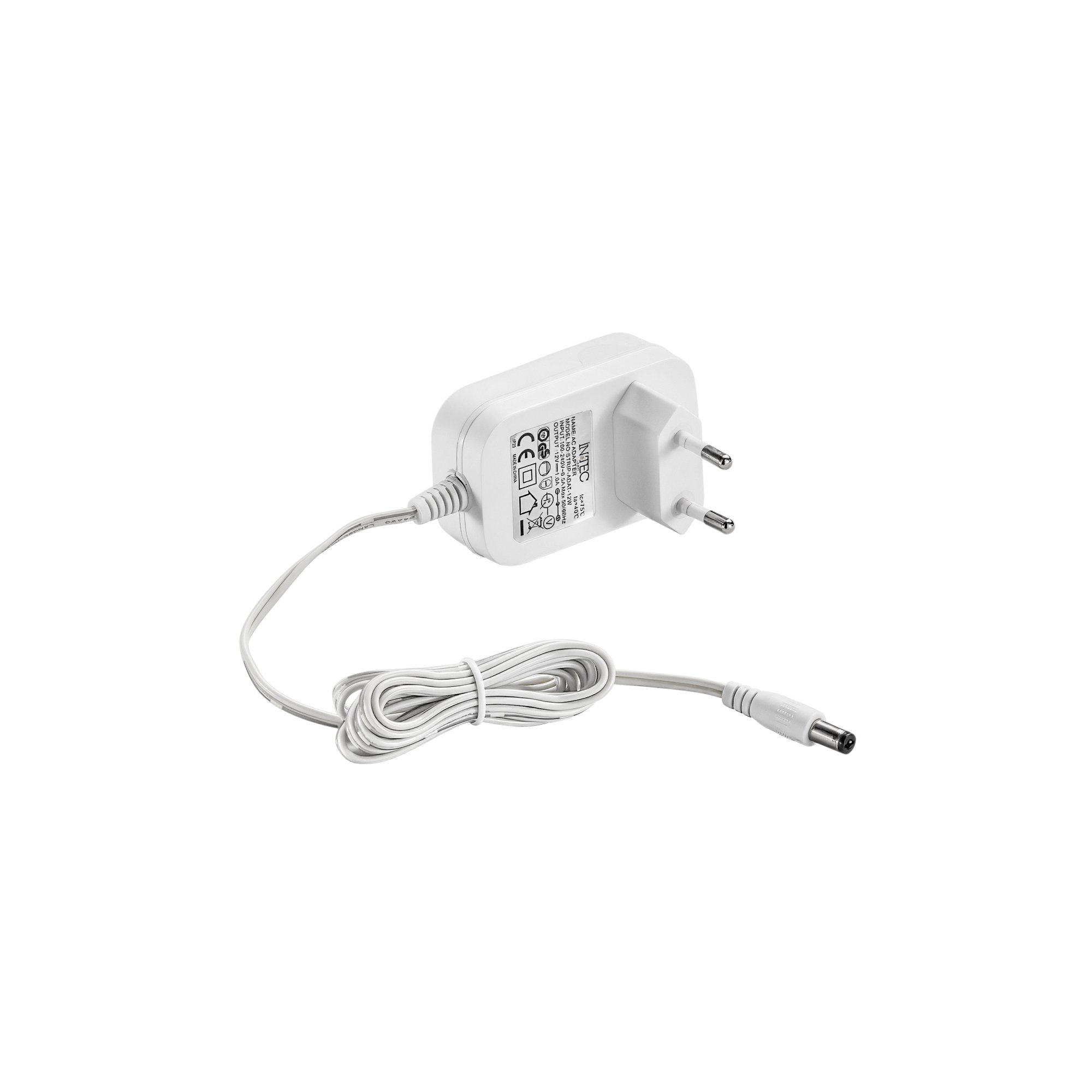 FAN STRIP-ADAT-12W Adaptér konst. napětí 12 W 12 V OUTPUT 12 V 1 A INPUT 110-240 V 0,5 A 3,8x6,7x4,2 cm, kabel 150 cm - FANEUROPE