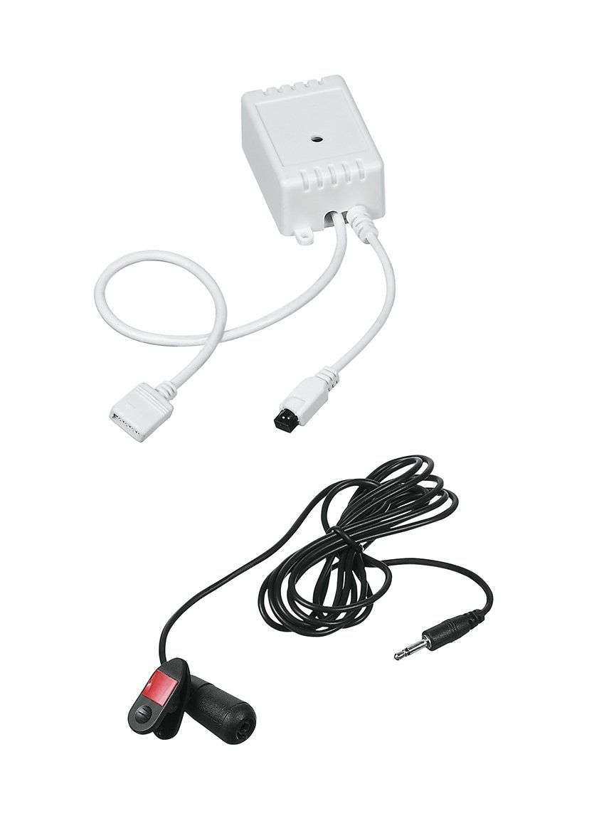 FAN STRIP-SOUND Dálkový ovladač a řídící jednotka RGB 12 V pro LED pásek s ovládáním hudbou - FANEUROPE