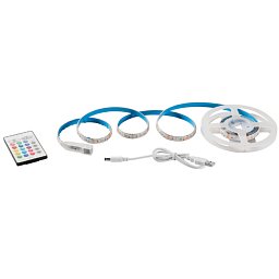 Obrázek pro produkt LED pásek 5050 SURROUND KAPTON / silikon 60 LED/m 3 W/m RGB IP65 TOUCH, vč. dálk. ovládání USB 1x200x0,3 cm MUSIC CONTROL - FANEUROPE