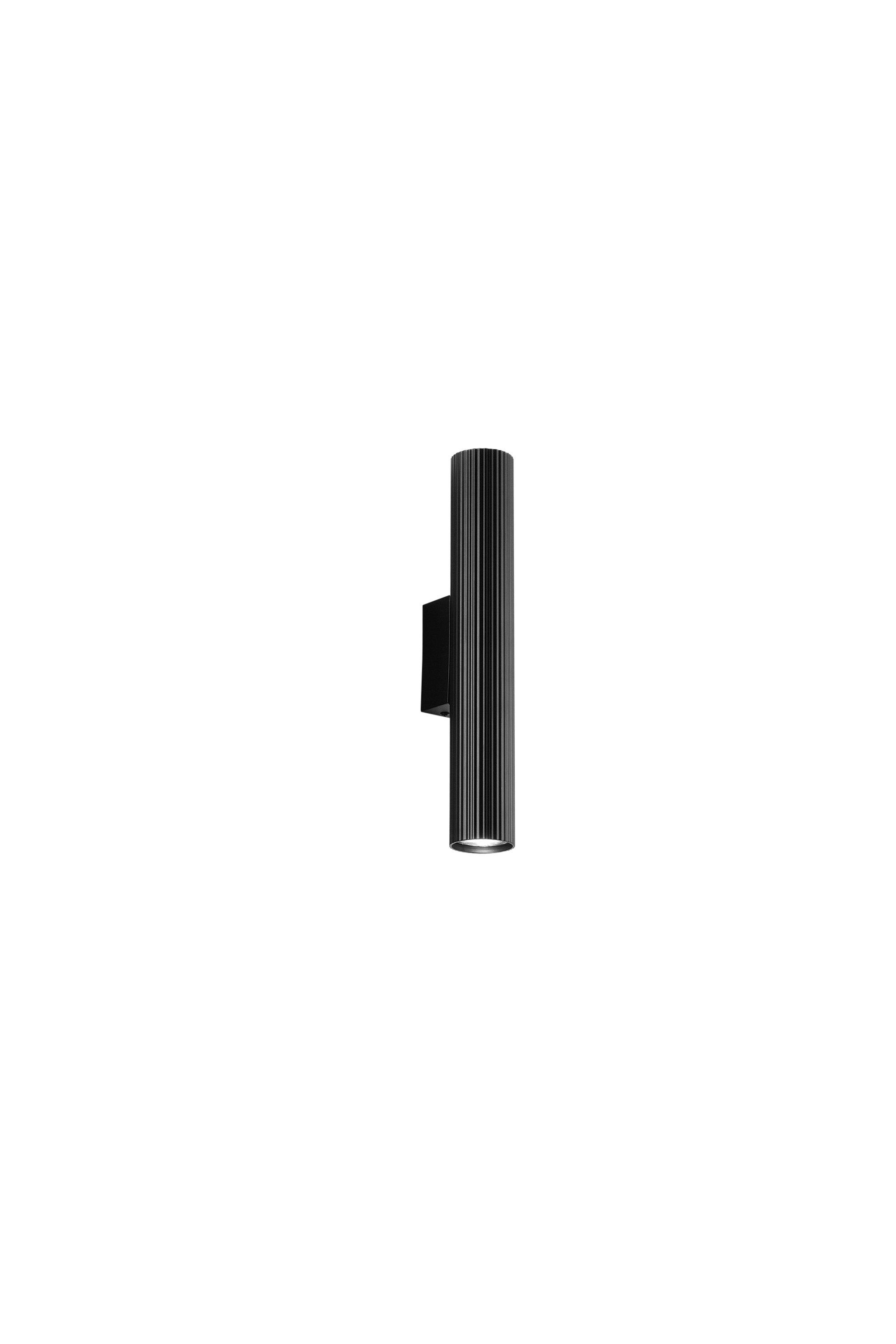 FAN I-LORD-AP35-NER Nástěnné svítidlo Lord černý kov/hliník, 2 x GU10, 25 W, 5,6 x 35 cm - FANEUROPE