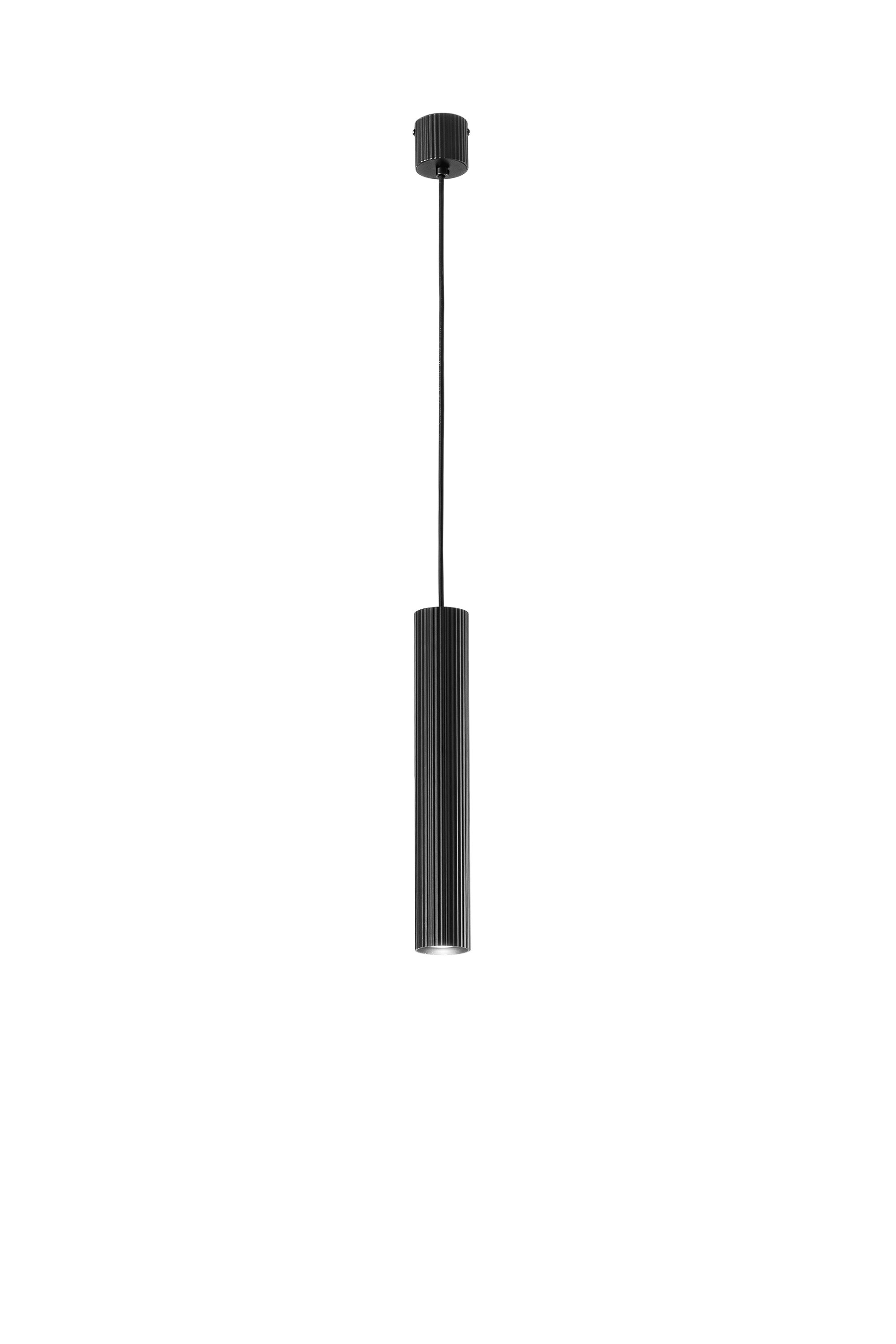 FAN I-LORD-S35-NER Závěsné svítidlo Lord černý kov/hliník, 1 x GU10, 25 W, 5.6 x 240 cm - FANEUROPE