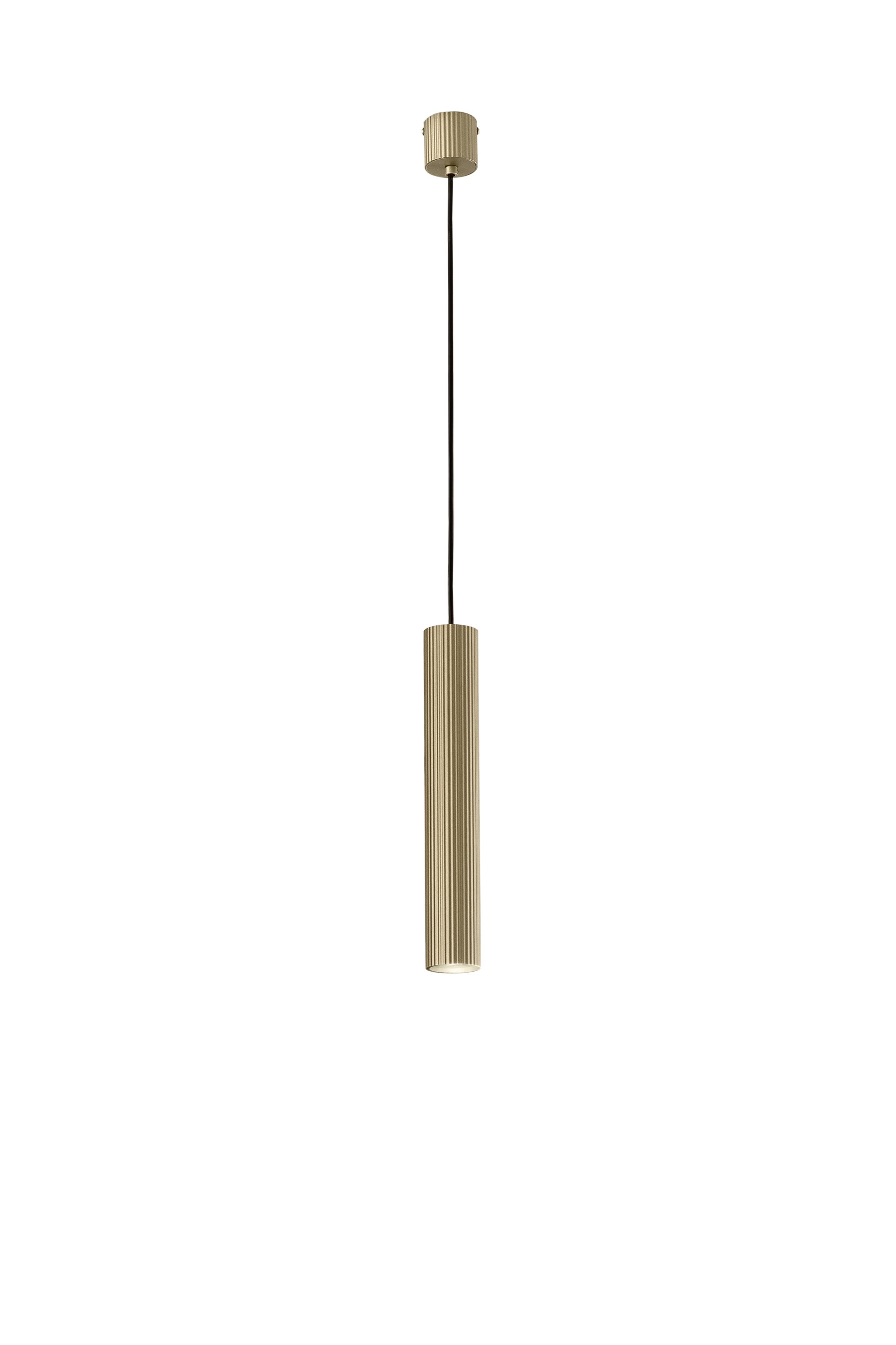 FAN I-LORD-S35-ORO Závěsné svítidlo Lord zlatý kov/hliník, 1 x GU10, 25 W, 5.6 x 240 cm - FANEUROPE