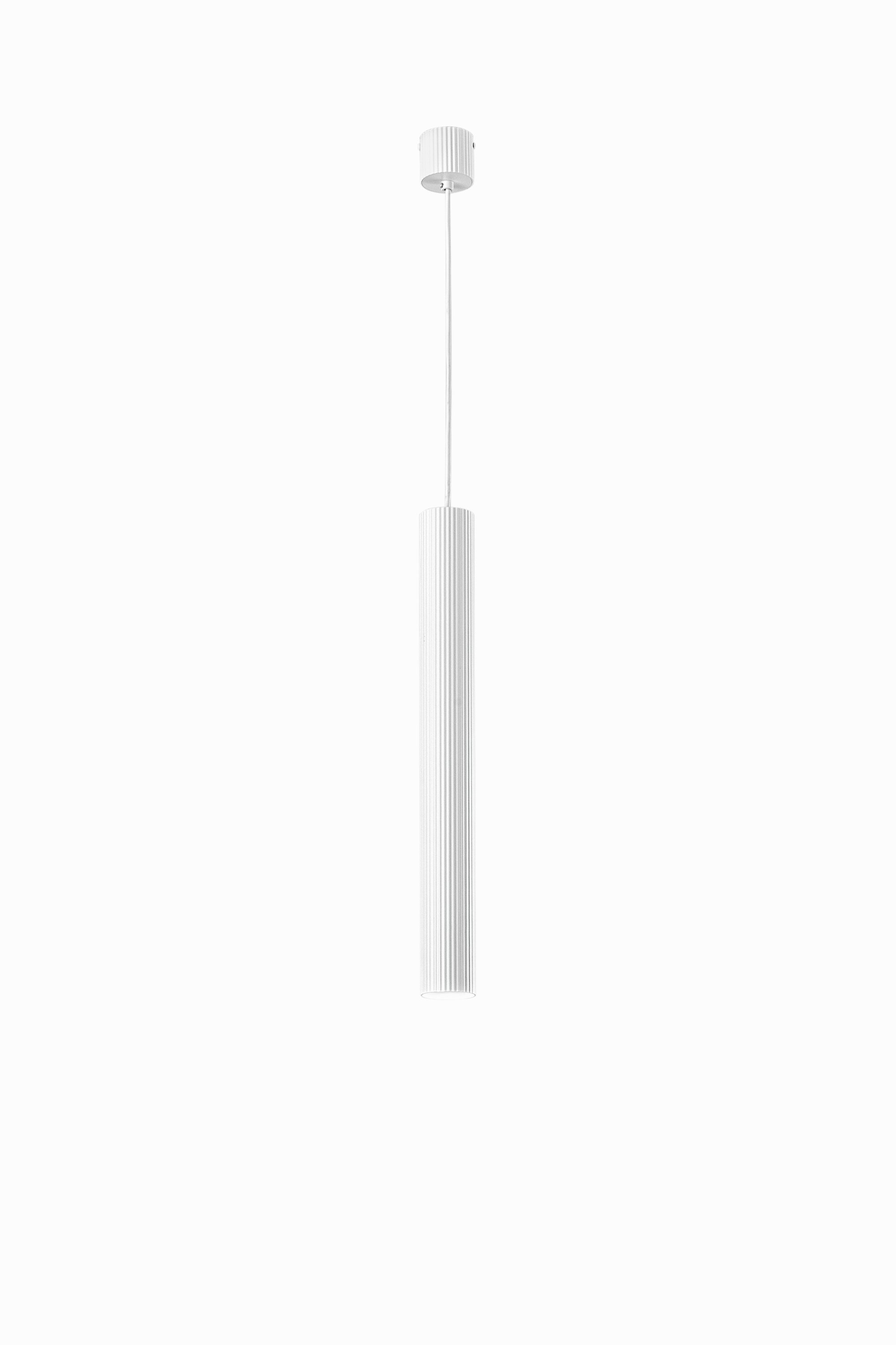 FAN I-LORD-S50-BCO Závěsné svítidlo Lord bílý kov/hliník, 1 x GU10, 25 W, 5.6 x 255 cm - FANEUROPE