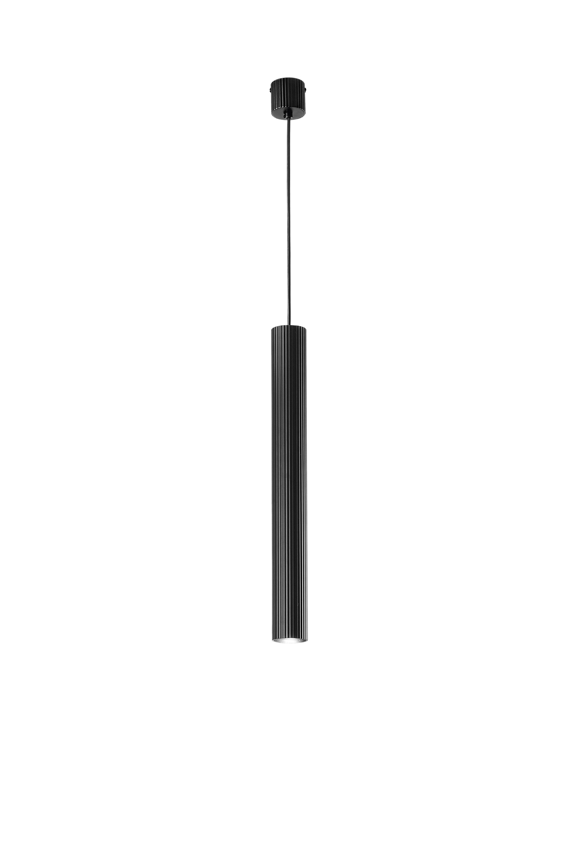 FAN I-LORD-S50-NER Závěsné svítidlo Lord černý kov/hliník, 1 x GU10, 25 W, 5.6 x 255 cm - FANEUROPE