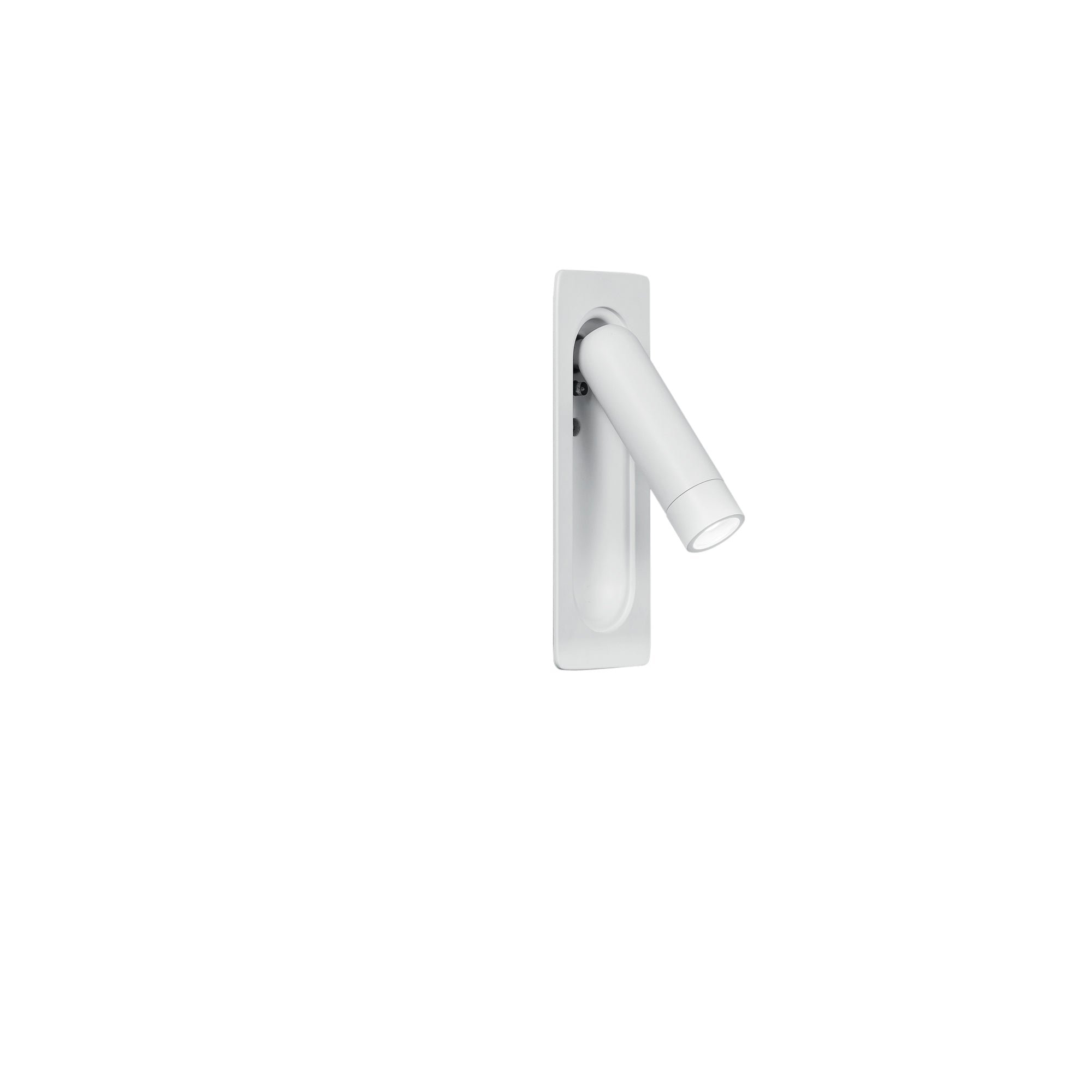 FAN INC-DEFOE-BCO Nástěnné zapuštěné svítidlo LED Defoe, nastavitelné, bílá, 3 W, 300 lm, 3000 K, 14 x 6,7 x 16,9 cm - FANEUROPE