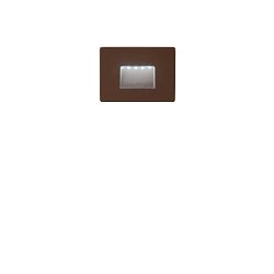 Obrázek pro produkt Kryt pro zápustné svítidlo STRATOS bronz, 8 x 11 cm - FANEUROPE