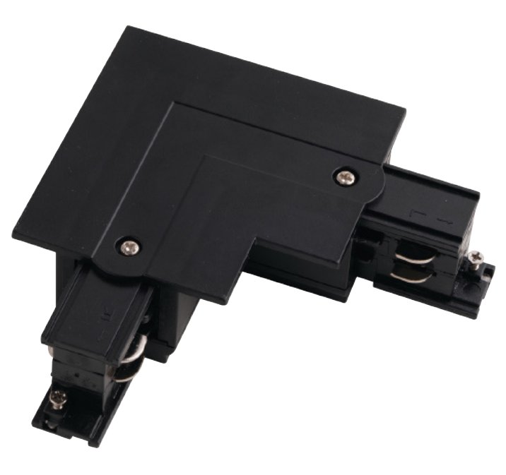 FAN INC-TRACK-L NERO Rohová spojka černá pro 3f zapuštěnou lištu 11,04 x 5,5 x 3,2 cm levá - FANEUROPE