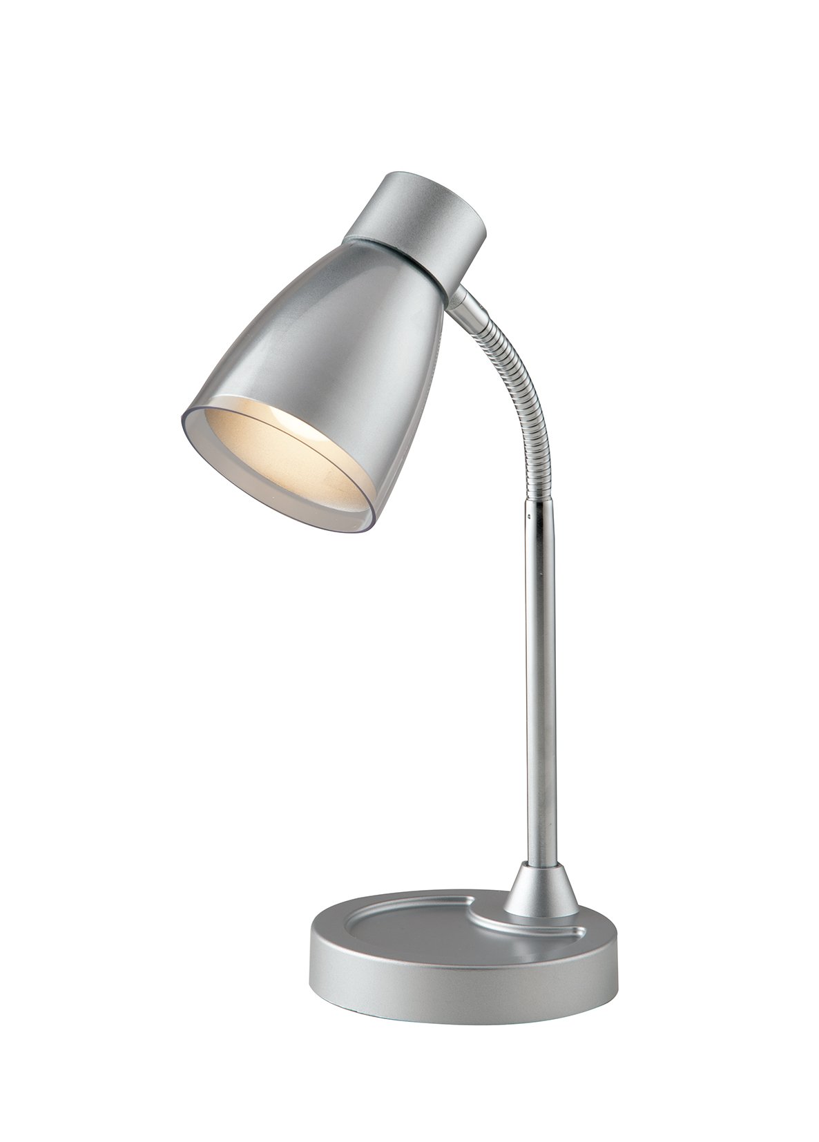 FAN LDT055ARK-SILVER Stolní lampa LDT055ARK nastavitelné stříbrná 1 x E14 13,5 x 36 cm - FANEUROPE