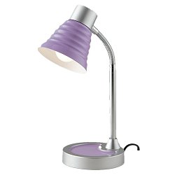 Obrázek pro produkt Stolní lampa LEONARDO fialová 1 x E14 13 x 39 cm - FANEUROPE