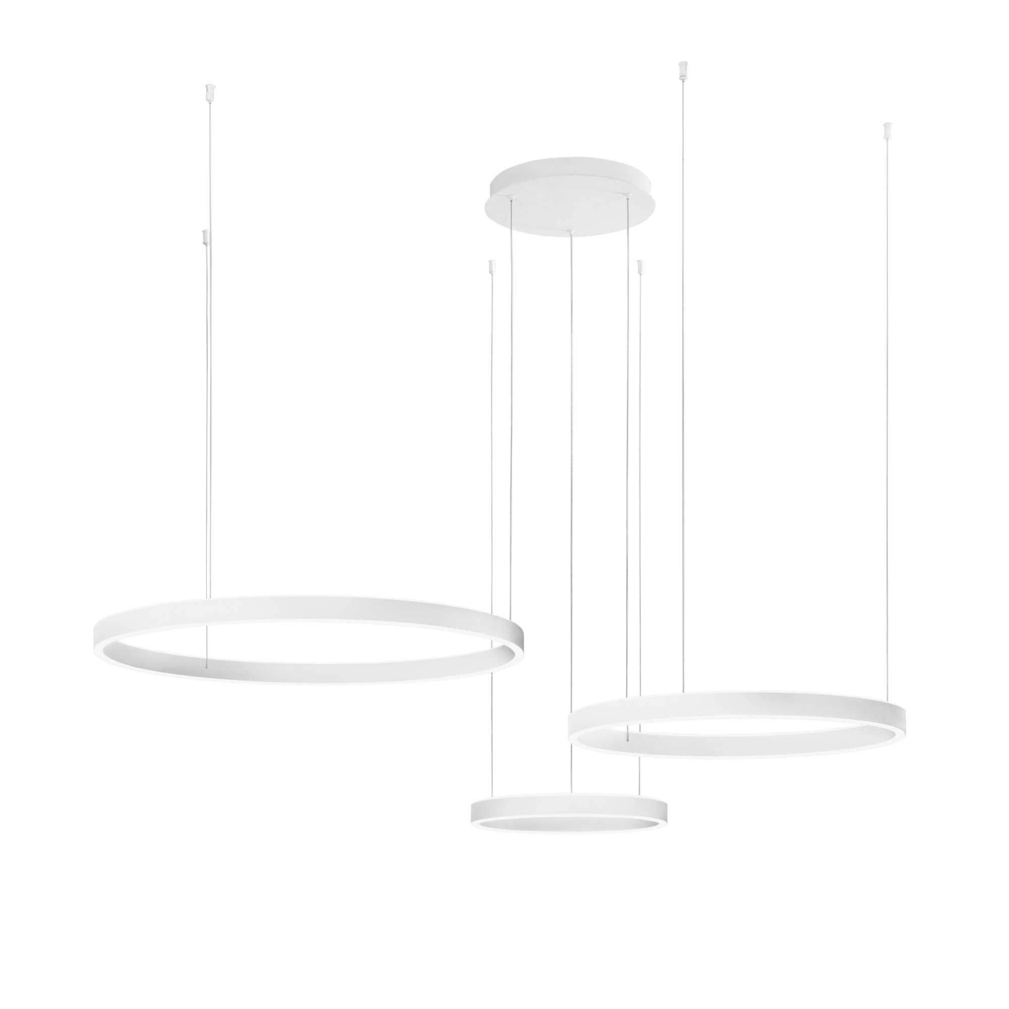 FAN LED-AKROBAT-S3-BCO Závěsné svítidlo LED AKROBAT bílá 120W 20620 lm CCT 40/60/80 x 150 cm - FANEUROPE
