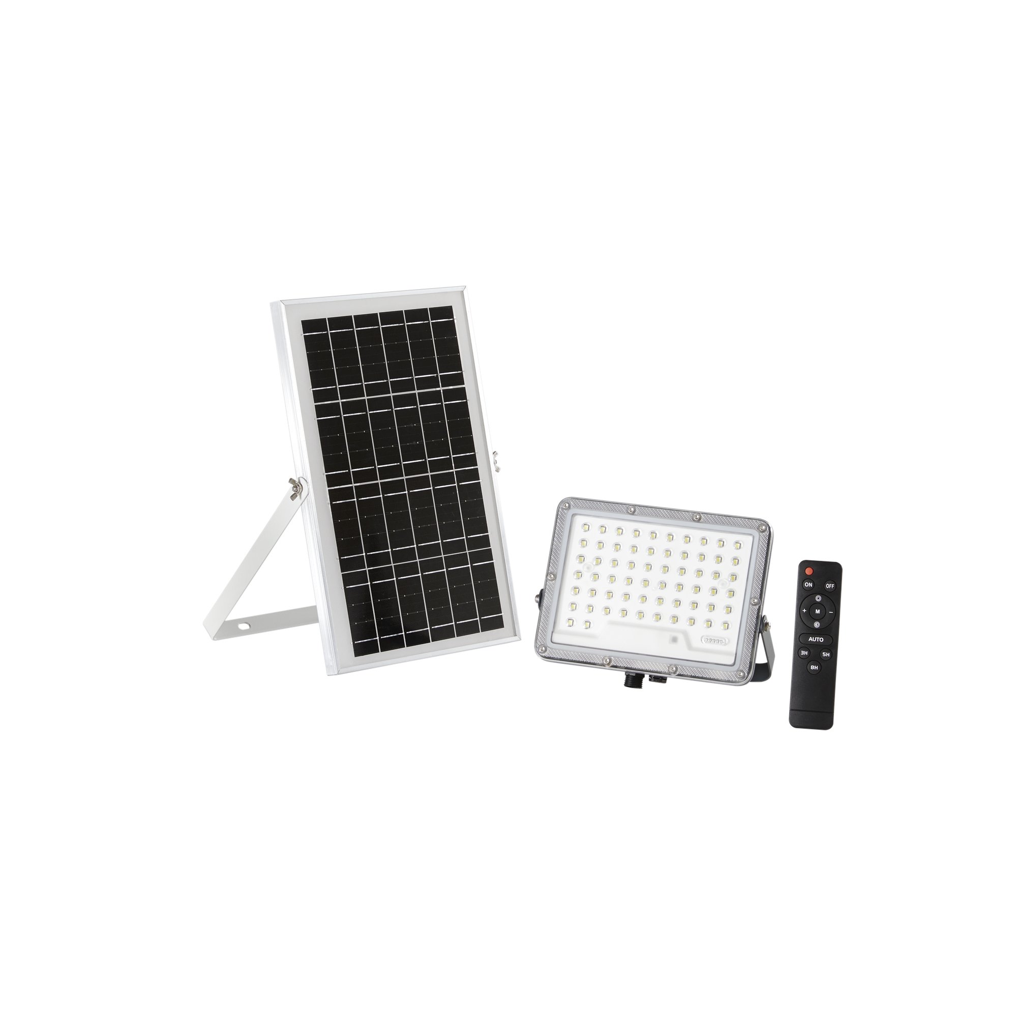 FAN LED-GLASER-SOL100C Solární svítidlo GLASER, 1200 lm, 3000 K, vestavěná baterie 3,2 V 10 Ah - FANEUROPE