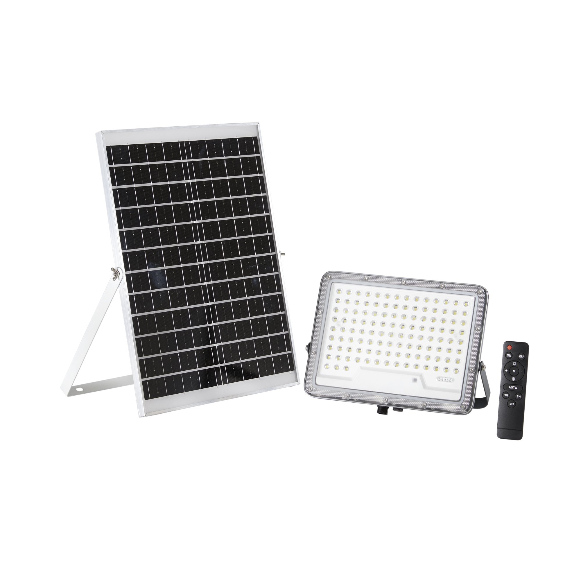 FAN LED-GLASER-SOL400C Solární svítidlo GLASER, 3500 lm, 3000 K, vestavěná baterie 3,2 V 24 Ah - FANEUROPE