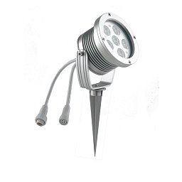 Obrázek pro produkt Venkovní reflektor IRIDE DC24V stříbrná, hliník, 18x1 W, 6000 K, stmívatelné, IP65, 14,8 x 12 cm - FANEUROPE