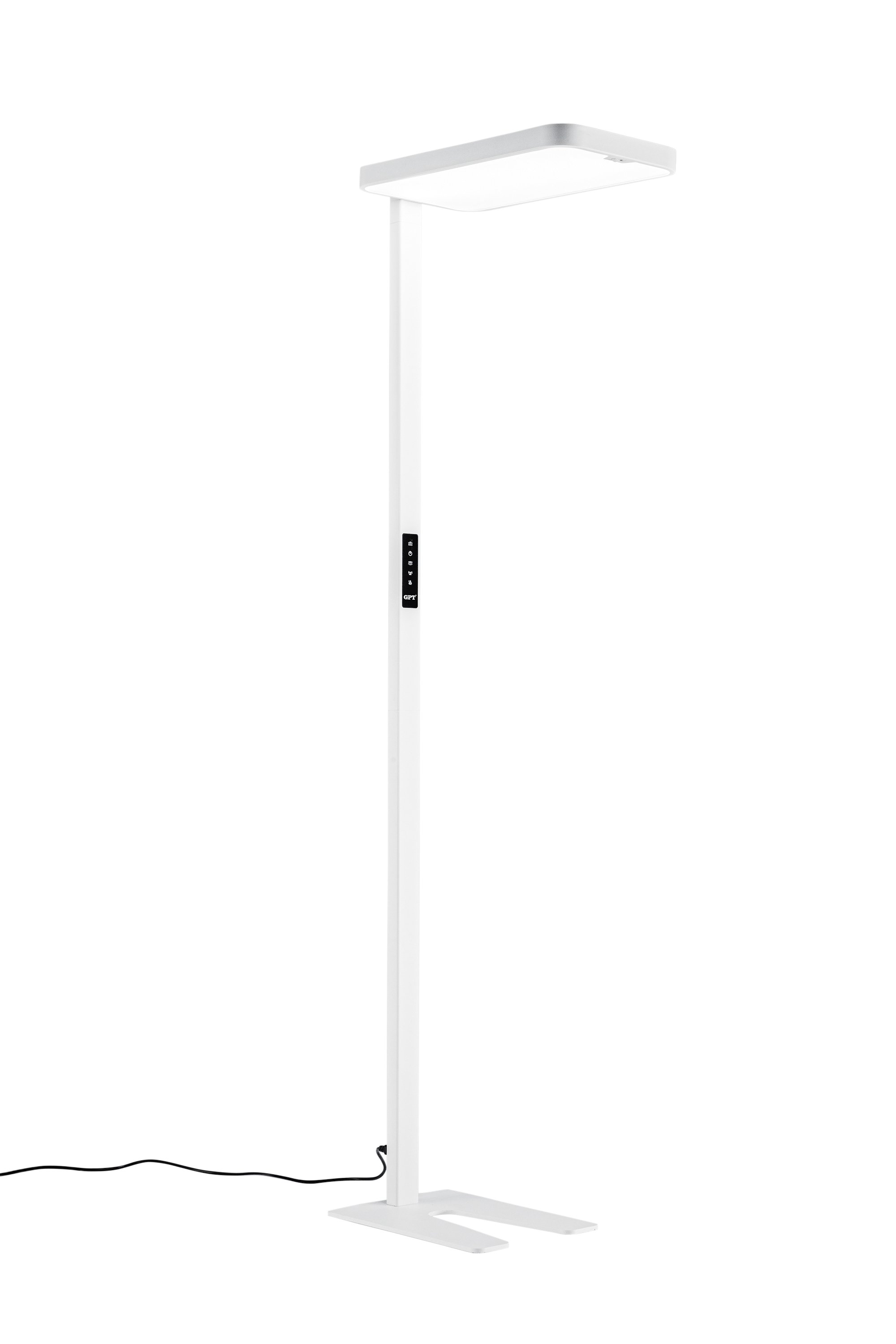 Stojací LED lampa Stewart (bílá) se senzorem a radiovým ovládáním 100 W, IP20 - FANEUROPE Obrázek produktu Stojací LED lampa Stewart (bílá) se senzorem a radiovým ovládáním 100 W, IP20 - FANEUROPE
