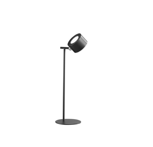 FAN LEDT-TESLA-NER Stolní lampa dobíjecí LED TESLA černá, magnetická hlava 4 W 186 lm RGB+CCT - FANEUROPE