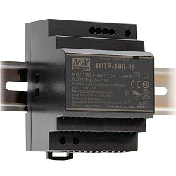Obrázek pro produkt Driver DIN ULTRA SLIM 24 V DC 100 W 3,83 A vstup AC 85-264 V / DC 120-370 V 7 x 9 x 5,45 cm - FANEUROPE