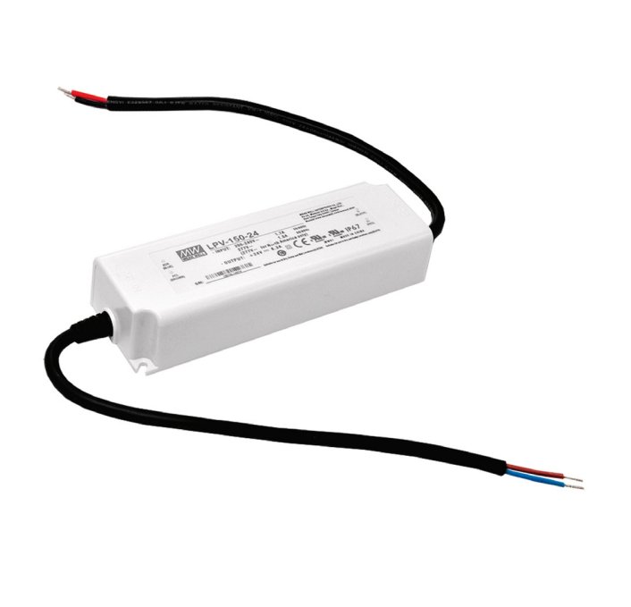 FAN I-DRIVER-LPV-150-24 Driver MW LPV konst.napětí IP67 výstup DC 24V 6,3A 150W vstup AC180-305V DC254-431V 19,1x6,3x3,7 cm - FANEUROPE