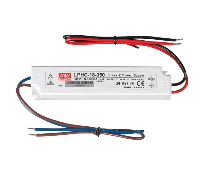 FAN I-DRIVER/18W-24V Driver MW LPH konst.napětí IP67 výstup DC 24V 0,75A 18W vstup AC180-264V DC254-370V 14x3x2,2 cm - FANEUROPE