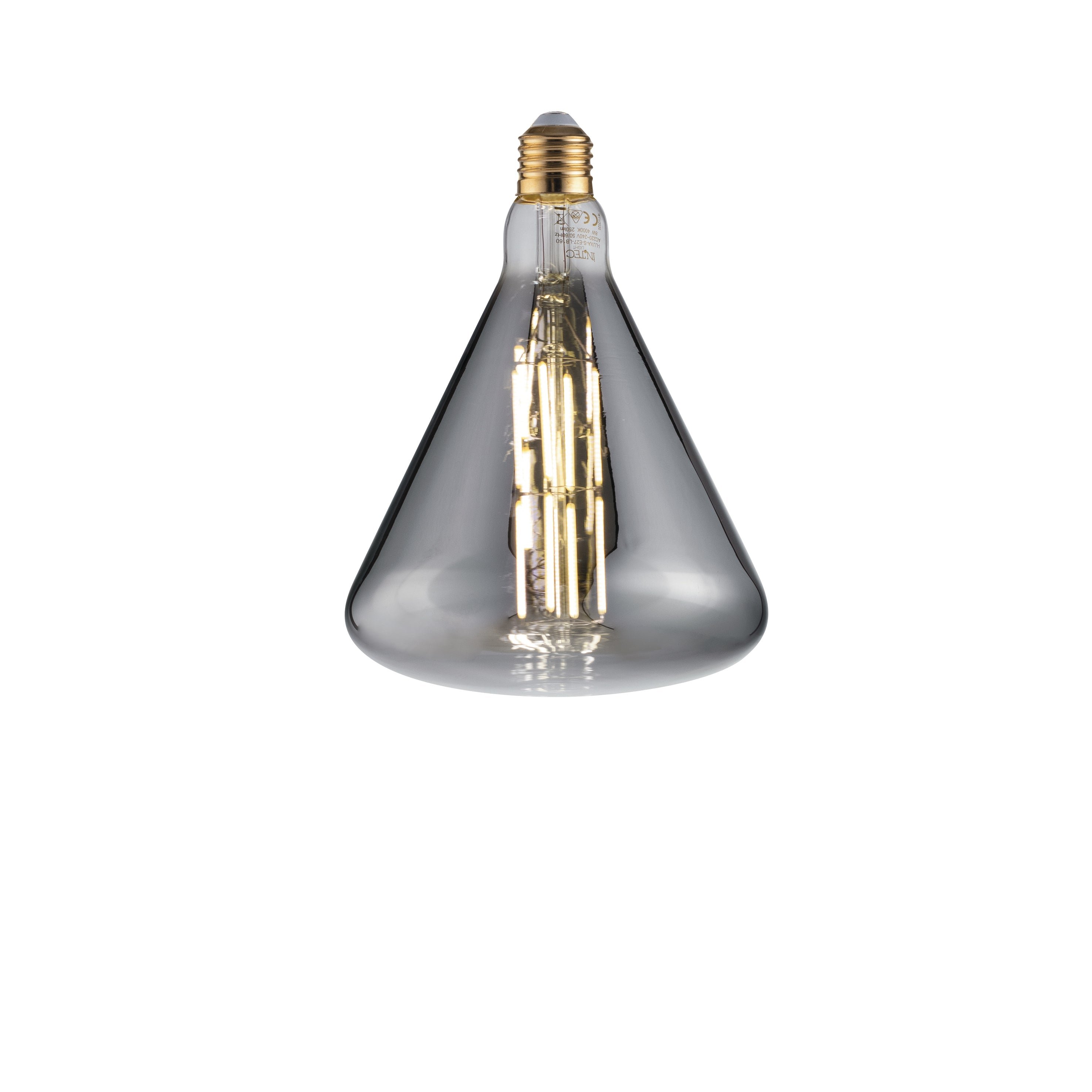 FAN I-LUXA-S-E27-LB160 Dekorativní LED žárovka LUXA SMOKE LB160 E27 8W 150LM 1800K 300° 160x215MM 15000h CRI80 - FANEUROPE