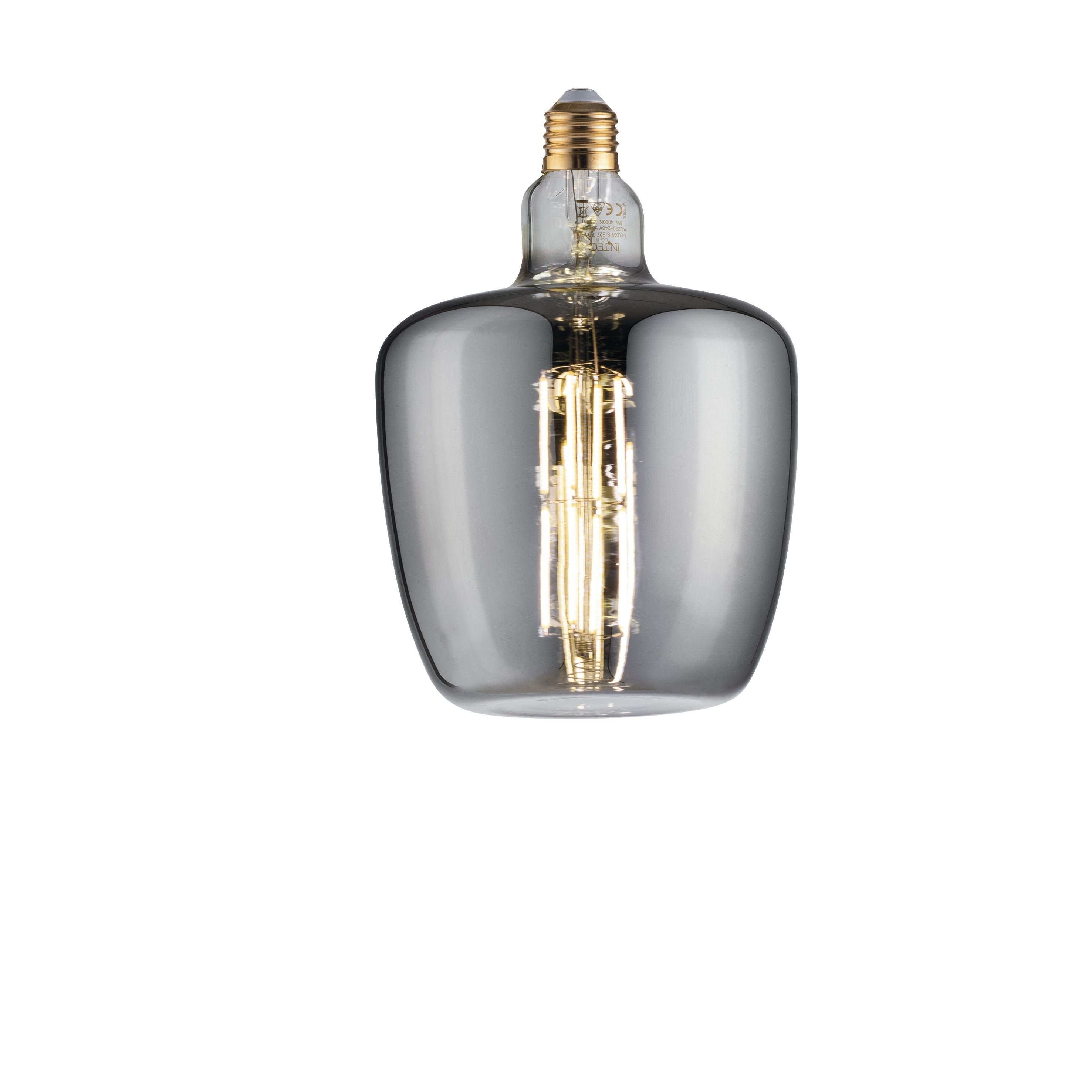 FAN I-LUXA-S-E27-TD160 Dekorativní LED žárovka LUXA SMOKE TD160 E27 8W 150LM 1800K 300° 160x215MM 15000h CRI80 - FANEUROPE