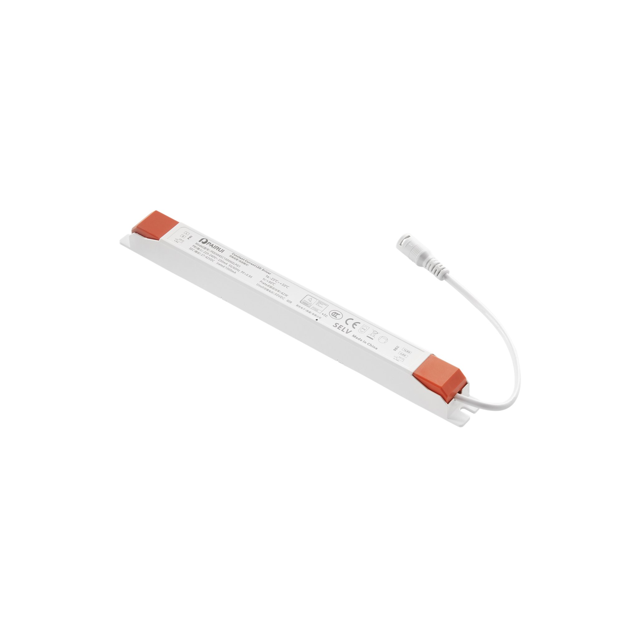 FAN LED-PANEL-DR-SLIM Driver 27-42V pro panel 45W 1050mA vstup AC220-240V 26,5x2,3x2,05 cm - FANEUROPE