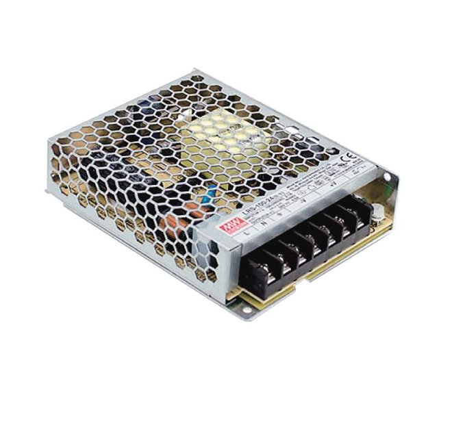 FAN STRIP-DRIVER12V-100W Driver MW LRS konst.napětí výstup DC 12V 8,5A 100W vstup AC85-264V DC120-373V 12,9x9,7x3 cm - FANEUROPE