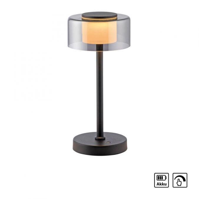 Obrázek produktu LED stolní lampa USB černá na baterie dotykový stmívač paměťová funkce 3000K - PAUL NEUHAUS 2 Obrázek produktu LED stolní lampa USB černá na baterie dotykový stmívač paměťová funkce 3000K - PAUL NEUHAUS 2