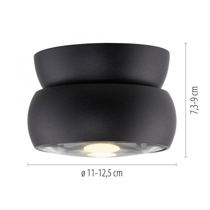 PN 6235-18 LED stropní svítidlo PURE Move, černá , stmívatelné, nastavitelné a otočné 2700K - PAUL NEUHAUS (obrázek 4)