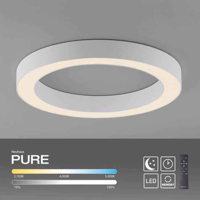 PN 6310-16 LED stropní svítidlo PURE Lines kulaté bílá, stmívatelné 2200-5000K - PAUL NEUHAUS (obrázek 9)