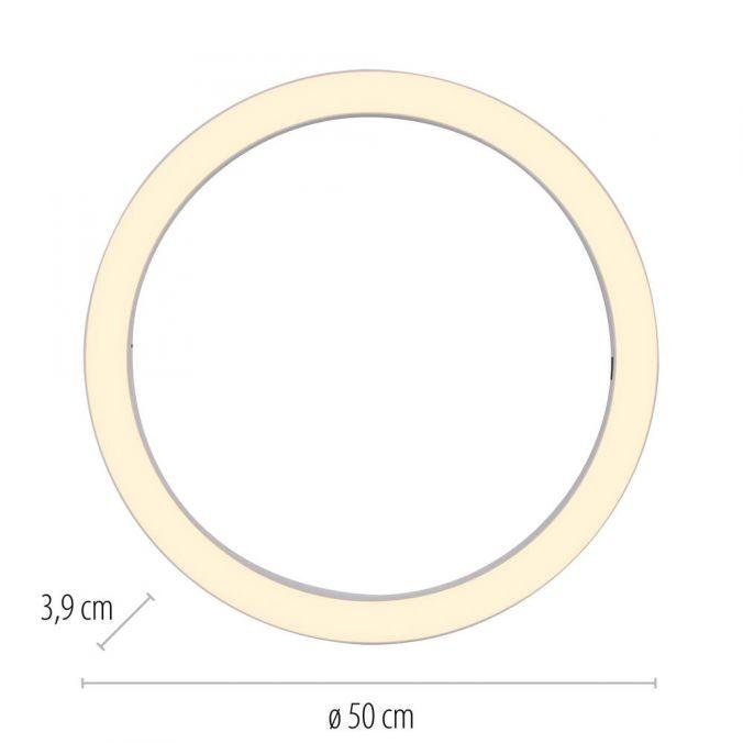 PN 6309-16 LED stropní svítidlo PURE Lines kulaté, bílá, stmívatelné, dálkový ovladač s pamětí 2200-5000K - PAUL NEUHAUS (obrázek 4)