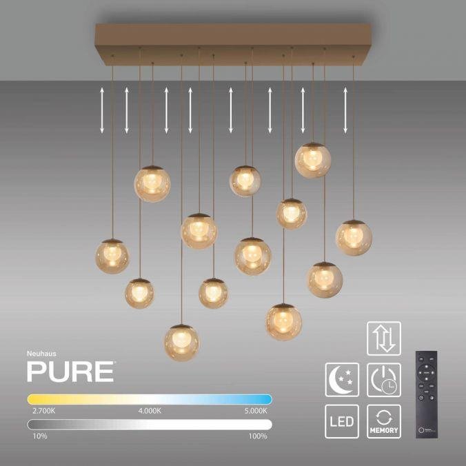 PN 2590-97 PURE Popup,LED závěsné svítidlo bronzová 2200-5000K - PAUL NEUHAUS (obrázek 10)
