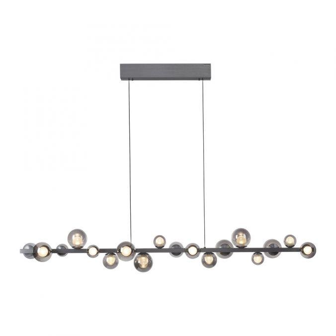 Levně PN 2558-15 LED závěsné svítidlo PURE E-Popup, šedá, elektricky nastavitelná výška, stmívatelné 2200-5000K - PAUL NEUHAUS