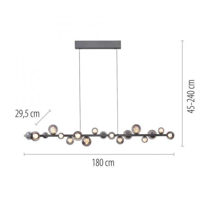 Obrázek produktu LED závěsné svítidlo PURE E-Popup, šedá, elektricky nastavitelná výška, stmívatelné 2200-5000K - PAUL NEUHAUS 5 Obrázek produktu LED závěsné svítidlo PURE E-Popup, šedá, elektricky nastavitelná výška, stmívatelné 2200-5000K - PAUL NEUHAUS 5