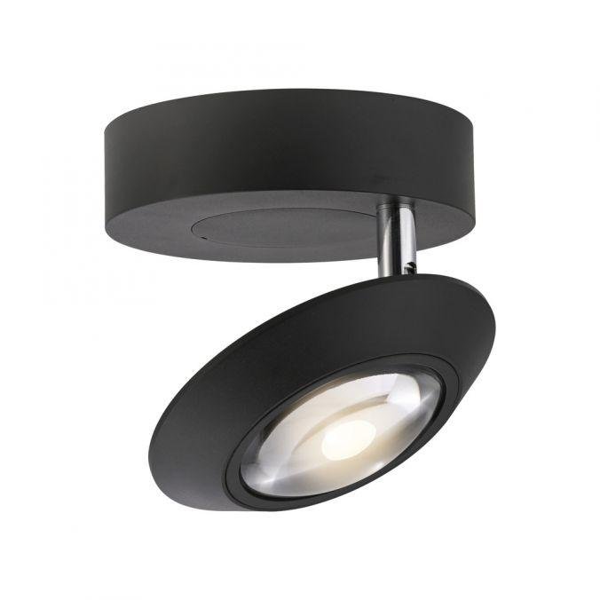 PN 9051-18 LED stropní svítidlo PURE Oculis, černá , stmívatelné, otočné a nastavitelné 2700K - PAUL NEUHAUS