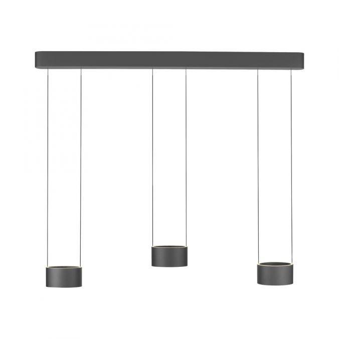 PN 2473-15 LED závěsné svítidlo PURE Clipse, šedá, dálkový ovladač, Comfort Lift, paměťová funkce 2200-5000K - PAUL NEUHAUS