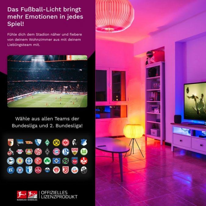 Obrázek produktu Fotbal-Licht MIKA, Smart Home, atmosféra jako na stadionu Tuya RGB/2700-5000K - JUST LIGHT 2 Obrázek produktu Fotbal-Licht MIKA, Smart Home, atmosféra jako na stadionu Tuya RGB/2700-5000K - JUST LIGHT 2