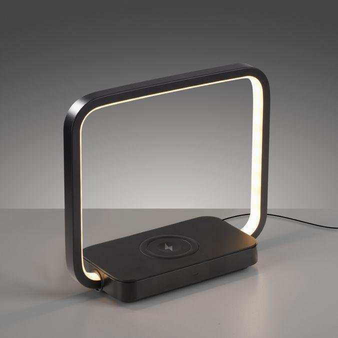 Obrázek produktu LED stolní lampa černá, bezdrátové nabíjení telefonu, dotykový vypínač, stmívatelné 3000K - JUST LIGHT 7 Obrázek produktu LED stolní lampa černá, bezdrátové nabíjení telefonu, dotykový vypínač, stmívatelné 3000K - JUST LIGHT 7