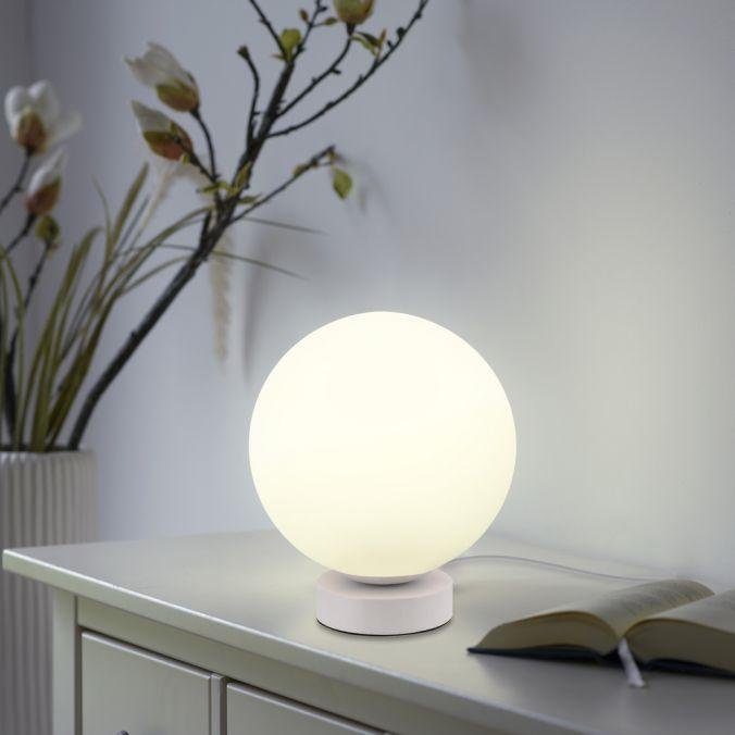 Obrázek produktu LED stolní lampa, koule, bílé, Smarthome, stmívatelné, dálkový ovladač s aplikací Tuya RGB, 2700-5000K - JUST LIGHT 4 Obrázek produktu LED stolní lampa, koule, bílé, Smarthome, stmívatelné, dálkový ovladač s aplikací Tuya RGB, 2700-5000K - JUST LIGHT 4