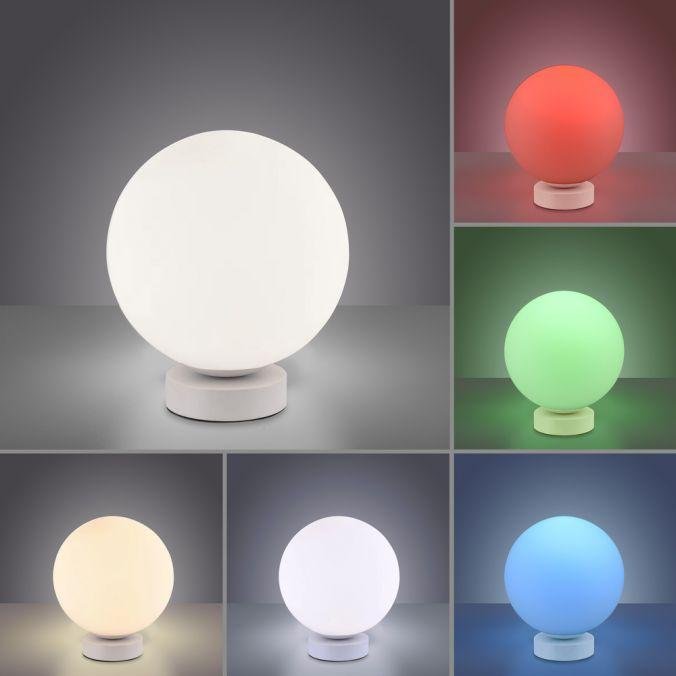 Obrázek produktu LED stolní lampa, koule, bílé, Smarthome, stmívatelné, dálkový ovladač s aplikací Tuya RGB, 2700-5000K - JUST LIGHT 7 Obrázek produktu LED stolní lampa, koule, bílé, Smarthome, stmívatelné, dálkový ovladač s aplikací Tuya RGB, 2700-5000K - JUST LIGHT 7