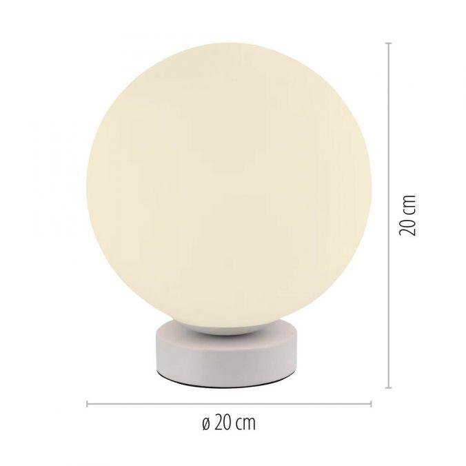 Obrázek produktu LED stolní lampa, koule, bílé, Smarthome, stmívatelné, dálkový ovladač s aplikací Tuya RGB, 2700-5000K - JUST LIGHT 8 Obrázek produktu LED stolní lampa, koule, bílé, Smarthome, stmívatelné, dálkový ovladač s aplikací Tuya RGB, 2700-5000K - JUST LIGHT 8