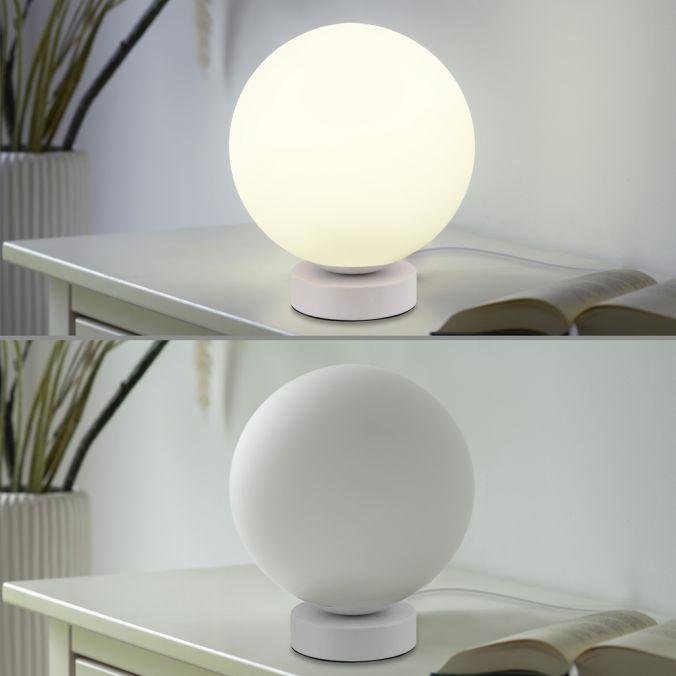 Obrázek produktu LED stolní lampa, koule, bílé, Smarthome, stmívatelné, dálkový ovladač s aplikací Tuya RGB, 2700-5000K - JUST LIGHT 2 Obrázek produktu LED stolní lampa, koule, bílé, Smarthome, stmívatelné, dálkový ovladač s aplikací Tuya RGB, 2700-5000K - JUST LIGHT 2