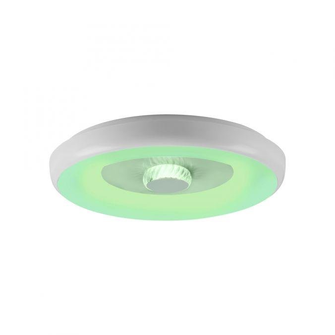 LED stropní svítidlo bílé s křišťálovým efektem, dálkové ovládání, Tuya, stmívatelné s aplikací RGB/2700-5000K - JUST LIGHT Obrázek produktu LED stropní svítidlo bílé s křišťálovým efektem, dálkové ovládání, Tuya, stmívatelné s aplikací RGB/2700-5000K - JUST LIGHT