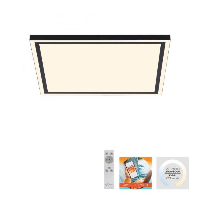 Obrázek produktu LED stropní svítidlo 45x45cm, černá, dálkové ovládání, CCT, ovládané přes aplikaci Tuya stmívatelné 2700-5000K - JUST LIGHT 2 Obrázek produktu LED stropní svítidlo 45x45cm, černá, dálkové ovládání, CCT, ovládané přes aplikaci Tuya stmívatelné 2700-5000K - JUST LIGHT 2