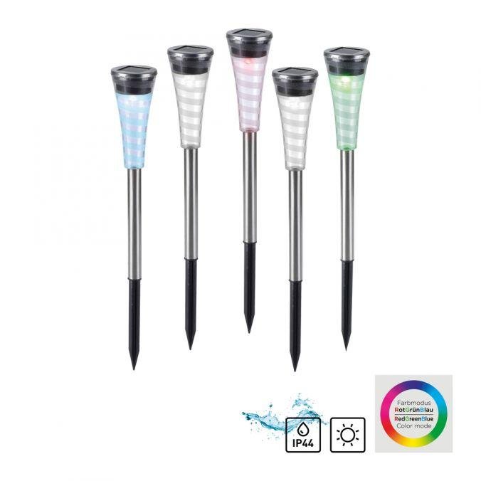 Obrázek produktu LED svítidlo zápich sada hra barev ochrana proti stříkající vodě solární RGB - JUST LIGHT 2 Obrázek produktu LED svítidlo zápich sada hra barev ochrana proti stříkající vodě solární RGB - JUST LIGHT 2