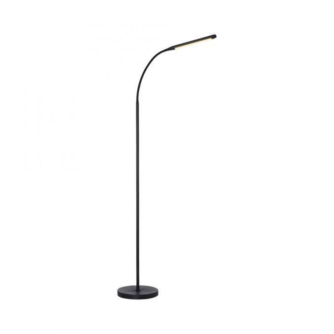 LD 11031-18 LED stojací svítidlo černé 3 krokové CCT, dotykový stmívač, nastavitelná hlava 2700-5000K - JUST LIGHT